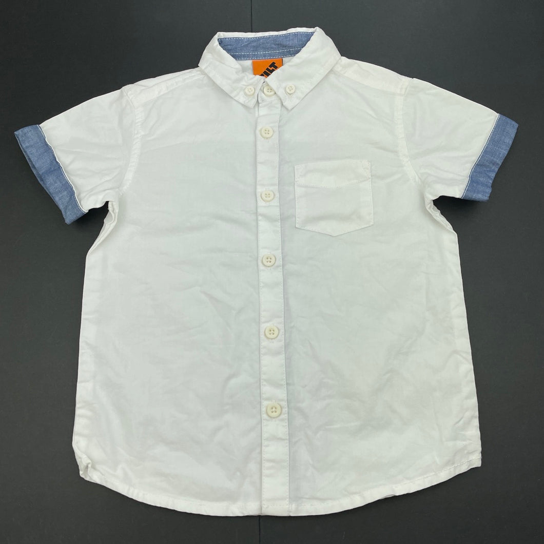Boys Tilt, cotton short sleeve shirt, EUC, size 3,  