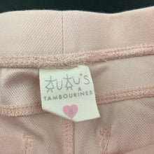 Load image into Gallery viewer, Girls Tutus &amp; Tambourines, pink stretchy pants, elasticated, Inside leg: 55cm, GUC, size 8,  