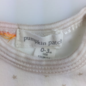 Unisex Pumpkin Patch, soft stretchy bodysuit / romper, GUC, size 000