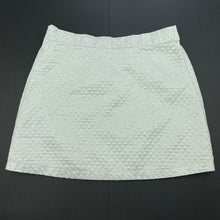 Load image into Gallery viewer, Girls H&amp;T, lined silver skirt, elasticated, L: 30.5cm, FUC, size 7,  