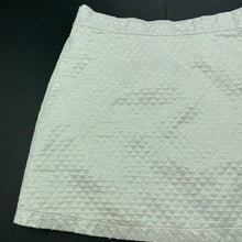 Load image into Gallery viewer, Girls H&amp;T, lined silver skirt, elasticated, L: 30.5cm, FUC, size 7,  