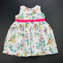 Load image into Gallery viewer, Girls Target, lined lightweight floral cotton dress, GUC, size 00, L: 37cm