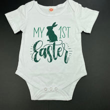Load image into Gallery viewer, Girls white, bodysuit / romper, Easter, GUC, size 1-2,  