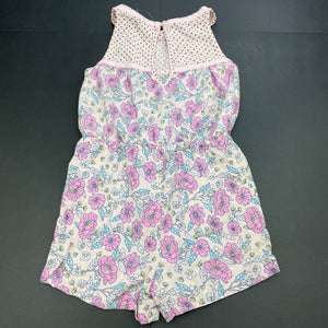 Girls Kids & Co, floral summer playsuit, EUC, size 5,  