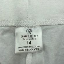 Load image into Gallery viewer, Girls Favourites, organic cotton blend cropped leggings, Inside leg: 42cm, EUC, size 14,  