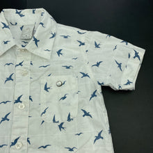 Load image into Gallery viewer, Boys Target, cotton short sleeve shirt, birds, EUC, size 3,  