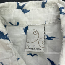 Load image into Gallery viewer, Boys Target, cotton short sleeve shirt, birds, EUC, size 3,  