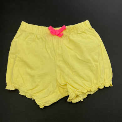 Girls Target, lightweight cotton shorts, elasticated, EUC, size 00,  