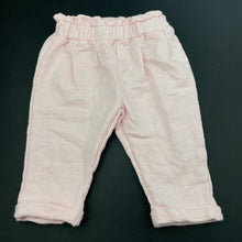 Load image into Gallery viewer, Girls Target, pink cotton pants / bottoms, elasticated, EUC, size 000,  