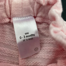 Load image into Gallery viewer, Girls Target, pink cotton pants / bottoms, elasticated, EUC, size 000,  