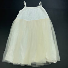 Load image into Gallery viewer, Girls Ma Mer, crinkle cotton &amp; tulle summer dress, armpit to armpit: 27.5cm, size label removed, FUC, size 3-4, L: 57cm
