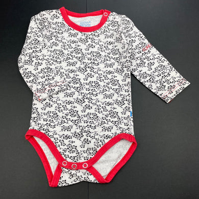 Girls CLAESEN'S, black & white floral bodysuit / romper, GUC, size 000-00,  