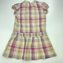 Load image into Gallery viewer, Girls GAP, cotton lined lightweight casual dress, GUC, size 3, L: 50cm