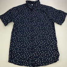 Load image into Gallery viewer, Boys KID, navy lightweight cotton short sleeve shirt, EUC, size 14,  