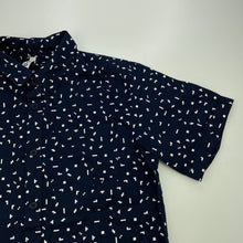 Load image into Gallery viewer, Boys KID, navy lightweight cotton short sleeve shirt, EUC, size 14,  