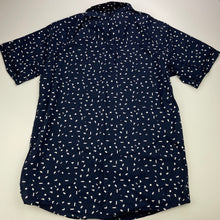 Load image into Gallery viewer, Boys KID, navy lightweight cotton short sleeve shirt, EUC, size 14,  