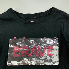 Load image into Gallery viewer, Girls Cotton On, flip seqiun long sleeve t-shirt / top, GUC, size 6,  