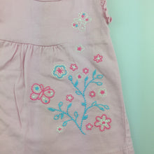 Load image into Gallery viewer, Girls H+T, pretty pink cotton embroidered top, GUC, size 00