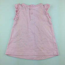Load image into Gallery viewer, Girls H+T, pretty pink cotton embroidered top, GUC, size 00