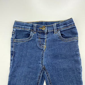 Girls Anko, blue stretch denim jeans, adjustable, Inside leg: 39cm, GUC, size 3,  