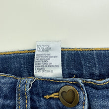 Load image into Gallery viewer, Girls Anko, blue stretch denim jeans, adjustable, Inside leg: 39cm, GUC, size 3,  