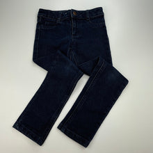 Load image into Gallery viewer, Girls Target, dark stretch denim jeans, adjustable, Inside leg: 49.5cm, EUC, size 6,  