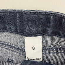 Load image into Gallery viewer, Girls Target, dark stretch denim jeans, adjustable, Inside leg: 49.5cm, EUC, size 6,  