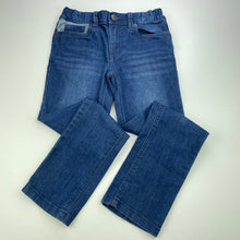 Load image into Gallery viewer, Boys Urban Supply, blue stretch denim jeans, adjustable, Inside leg: 55.5cm, GUC, size 7,  