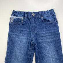 Load image into Gallery viewer, Boys Urban Supply, blue stretch denim jeans, adjustable, Inside leg: 55.5cm, GUC, size 7,  