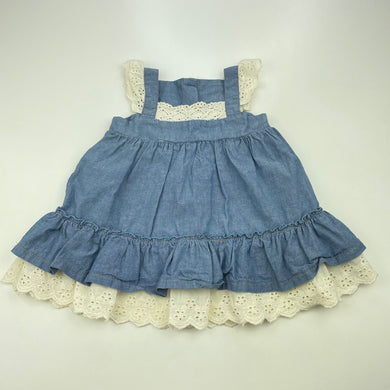 Girls Young Hearts, cotton casual summer dress, GUC, size 00, L: 36cm