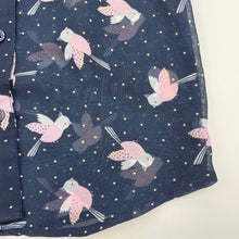 Load image into Gallery viewer, Girls Anko, navy sheer blouse / top, birds, EUC, size 2,  