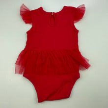 Load image into Gallery viewer, Girls Target, cotton &amp; tulle Christmas romper, GUC, size 00,  