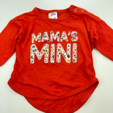Load image into Gallery viewer, Girls Baby Berry, cotton long sleeve t-shirt / top, FUC, size 0,  