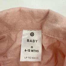 Load image into Gallery viewer, Girls Target, pink cotton / linen jumpsuit, small mark on leg, FUC, size 0,  