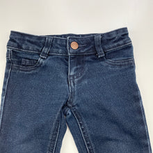 Load image into Gallery viewer, unisex Target, dark stretch denim jeans, adjustable, Inside leg: 25.5cm, GUC, size 1,  