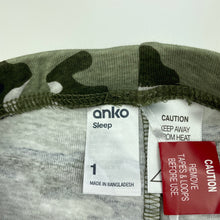 Load image into Gallery viewer, Boys Anko, camo print pyjama shorts, elasticated, EUC, size 1,  