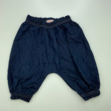 Load image into Gallery viewer, Girls bao bab, lightweight cotton pants, elasticated, GUC, size 1,  