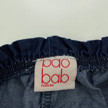 Load image into Gallery viewer, Girls bao bab, lightweight cotton pants, elasticated, GUC, size 1,  