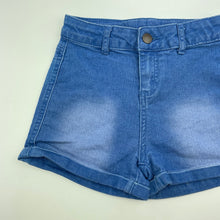 Load image into Gallery viewer, Girls Miss Understood, blue stretch denim shorts, adjustable, GUC, size 8,  