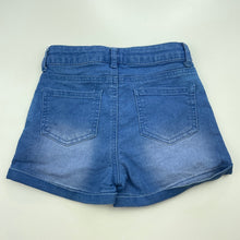 Load image into Gallery viewer, Girls Miss Understood, blue stretch denim shorts, adjustable, GUC, size 8,  