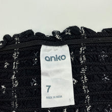 Load image into Gallery viewer, Girls Anko, lightweight skirt, elasticated, L: 32cm, GUC, size 7,  