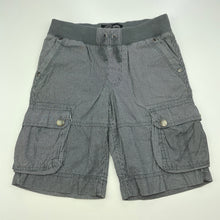 Load image into Gallery viewer, Boys Urban, striped cotton cargo shorts, adjustable, GUC, size 7,  