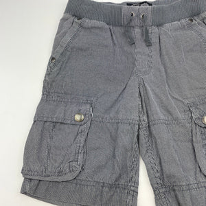 Boys Urban, striped cotton cargo shorts, adjustable, GUC, size 7,  