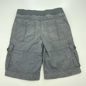 Boys Urban, striped cotton cargo shorts, adjustable, GUC, size 7,  