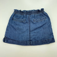 Load image into Gallery viewer, Girls Old Navy, denim skirt, built-in shorts, elasticated, L: 24cm, GUC, size 4,  