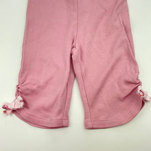 Load image into Gallery viewer, Girls Next, pink cotton leggings / bottoms, elasticated, EUC, size 000,  