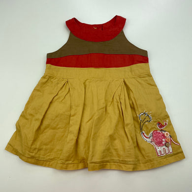 Girls Next, lined lightweight cotton top, L: 34cm, GUC, size 0,  