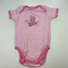 Load image into Gallery viewer, Girls Baby Club, pink cotton bodysuit / romper, EUC, size 00,  