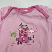 Load image into Gallery viewer, Girls Baby Club, pink cotton bodysuit / romper, EUC, size 00,  