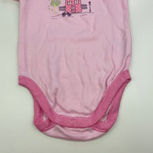 Load image into Gallery viewer, Girls Baby Club, pink cotton bodysuit / romper, EUC, size 00,  